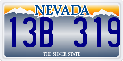 NV license plate 13B319
