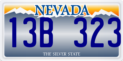 NV license plate 13B323