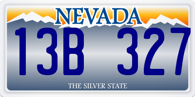 NV license plate 13B327