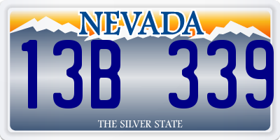 NV license plate 13B339