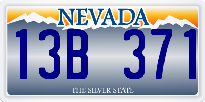 NV license plate 13B371