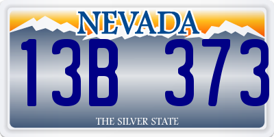 NV license plate 13B373