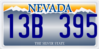 NV license plate 13B395