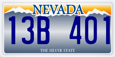 NV license plate 13B401