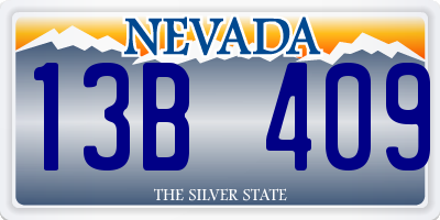 NV license plate 13B409