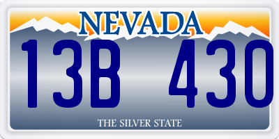 NV license plate 13B430