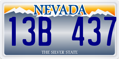 NV license plate 13B437
