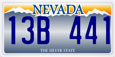 NV license plate 13B441