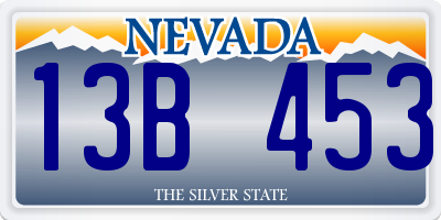 NV license plate 13B453