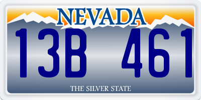 NV license plate 13B461