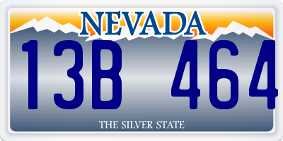NV license plate 13B464