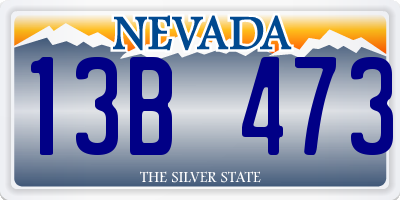 NV license plate 13B473