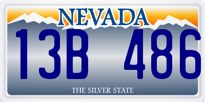 NV license plate 13B486