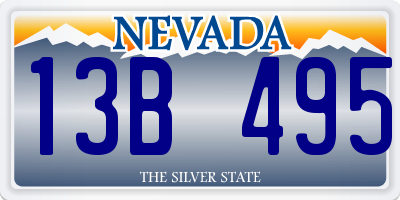 NV license plate 13B495