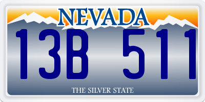 NV license plate 13B511