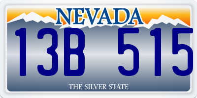 NV license plate 13B515