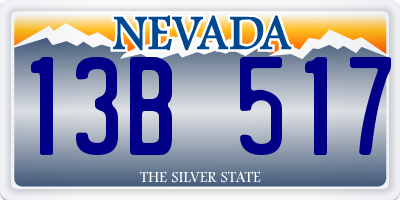 NV license plate 13B517