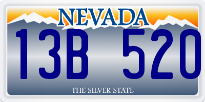 NV license plate 13B520