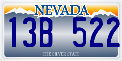 NV license plate 13B522