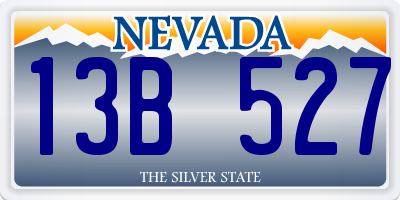 NV license plate 13B527
