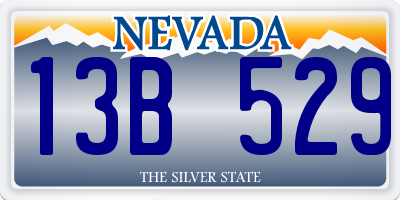 NV license plate 13B529