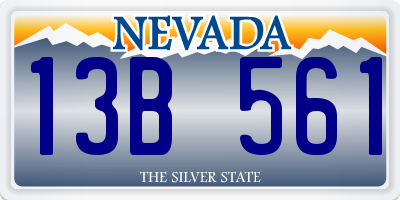 NV license plate 13B561