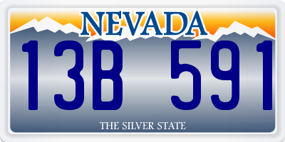 NV license plate 13B591