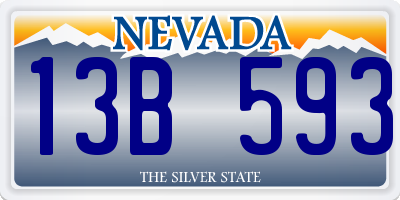 NV license plate 13B593