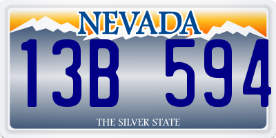 NV license plate 13B594