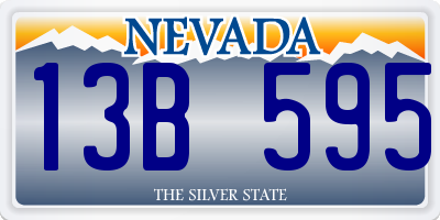 NV license plate 13B595