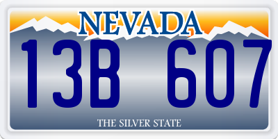 NV license plate 13B607