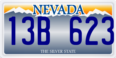 NV license plate 13B623