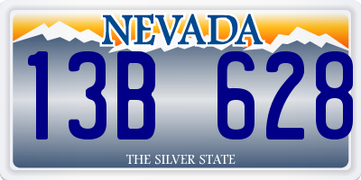 NV license plate 13B628