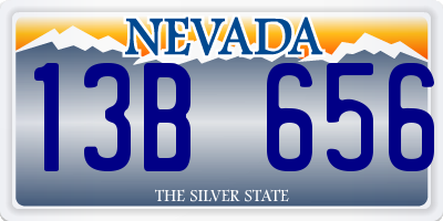 NV license plate 13B656