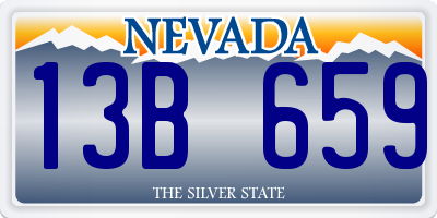 NV license plate 13B659