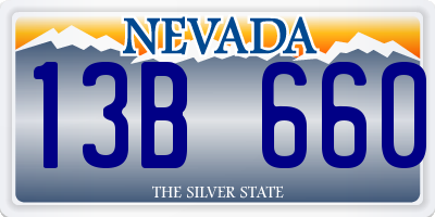NV license plate 13B660