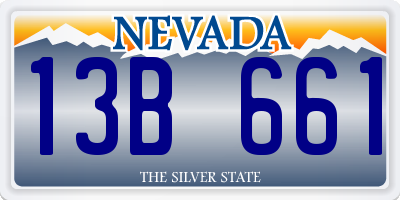 NV license plate 13B661