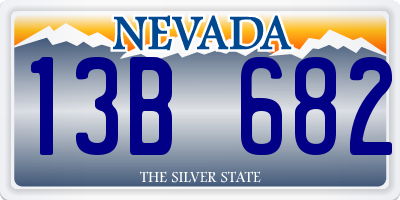 NV license plate 13B682