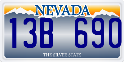 NV license plate 13B690