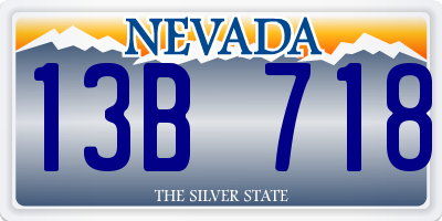 NV license plate 13B718