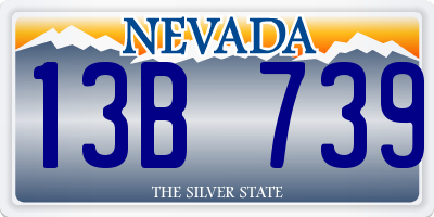NV license plate 13B739