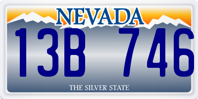 NV license plate 13B746