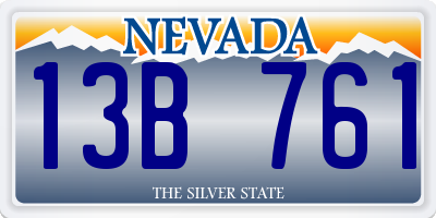 NV license plate 13B761
