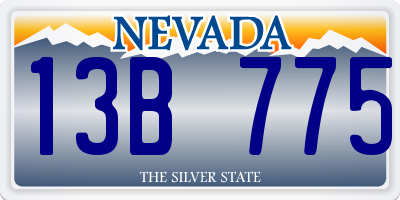 NV license plate 13B775