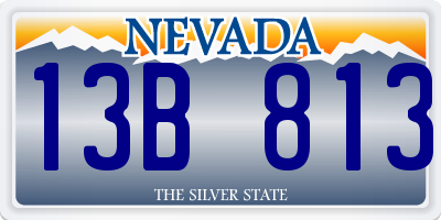 NV license plate 13B813
