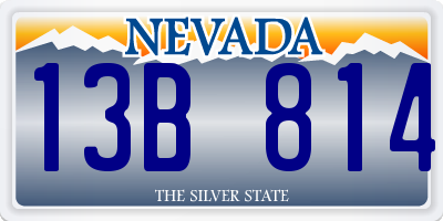 NV license plate 13B814