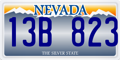 NV license plate 13B823