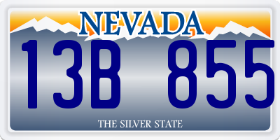 NV license plate 13B855