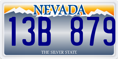 NV license plate 13B879