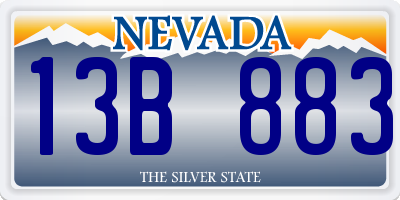 NV license plate 13B883